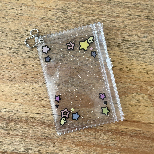 Funda transparente con cremallera para tarjetas de foto 3 pulgadas