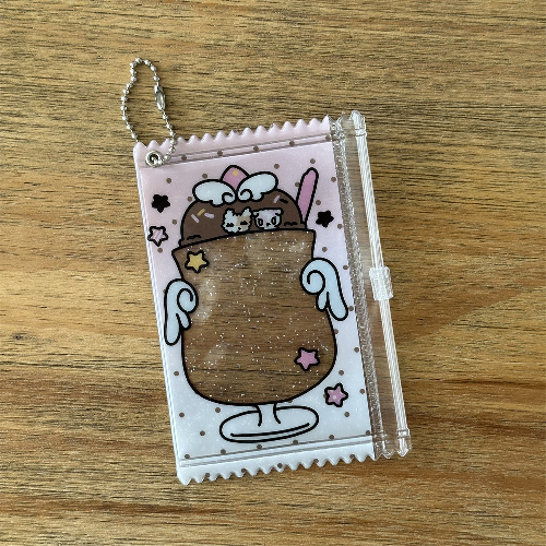 Funda transparente con cremallera para tarjetas de foto 3 pulgadas